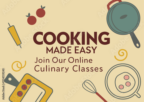 cooking online classes vector 
