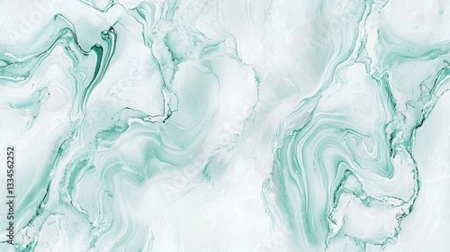 Green and white marble texture creating a luxurious and elegant background, perfect for design projects seeking a touch of sophistication and natural beauty
