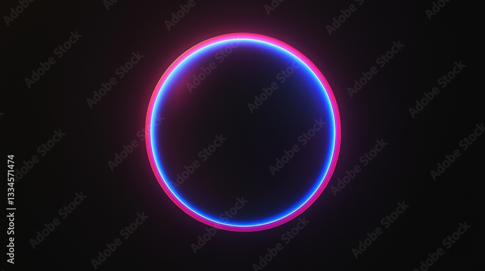 A digital illustration of a glowing ring of light against a black background. A digital illustration of a glowing ring of light against a black background.