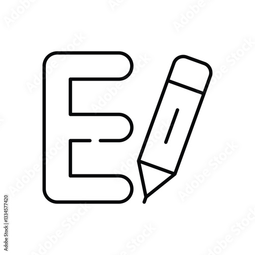 Text Edit Vector icon