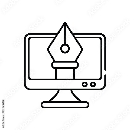 Digital Art Vector icon