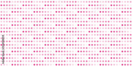 Seamless pattern with pink dots