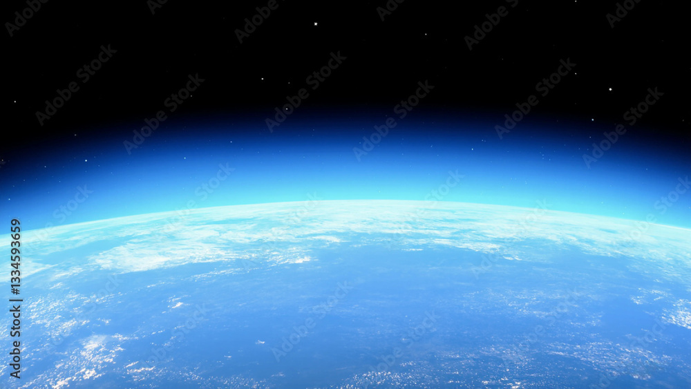 Fototapeta premium Stunning View of Earth from Space – High-Resolution Planet Photography