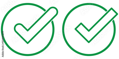 Green check mark icon. Check mark vector icon. Checkmark Illustration. Vector symbols set ,green checkmark isolated on white background. Correct vote choise isolated symbol. 1176