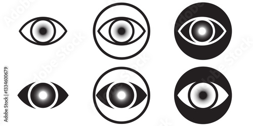 eye icon set. vision icon, see view icons - eyesight symbol - invisible eye hide icon, incognito icon no eye view hidden icon set. vision icon, unsee icons . 1176