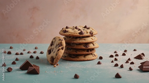 Delicious Chocolate Chip Cookies: Freshly Baked Treats