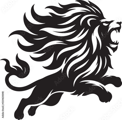 Wallpaper Mural Lion Silhouette Vector Bundle | Premium Roaring King Design Pack Torontodigital.ca