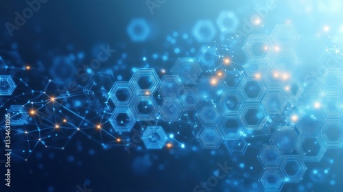 Wallpaper Mural Futuristic Health Care Medical Science Background Abstract Hexagons Digital Technology Pattern Torontodigital.ca