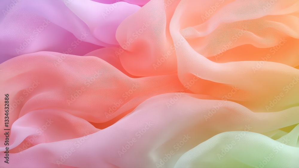 Pastel Rainbow Fabric Texture with Subtle Pattern Pastel Rainbow Fabric Texture with Subtle Pattern