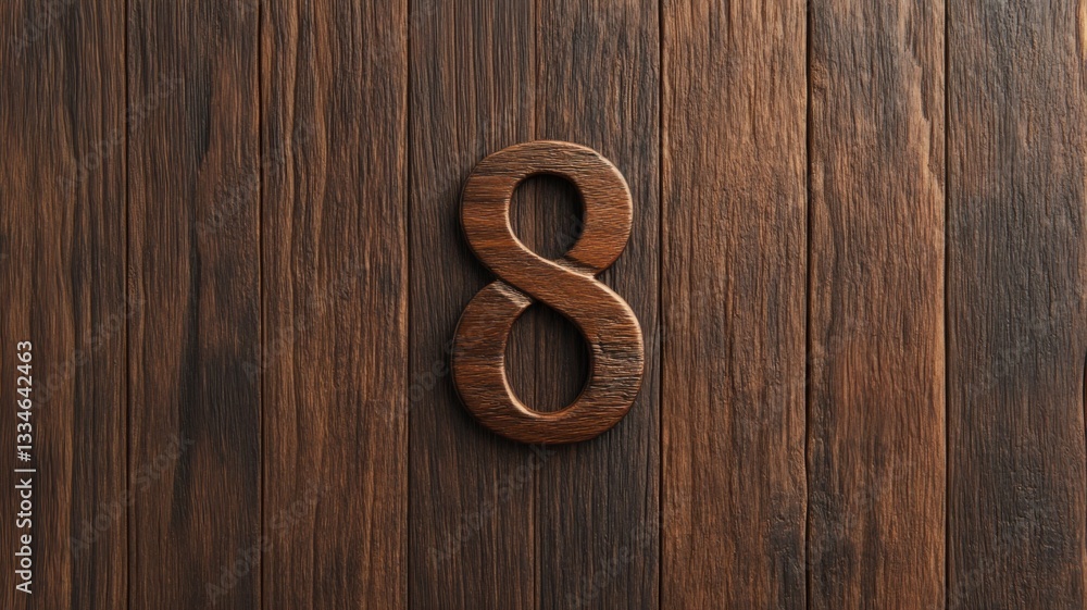 Rustic wooden background with number Rustic wooden background with number