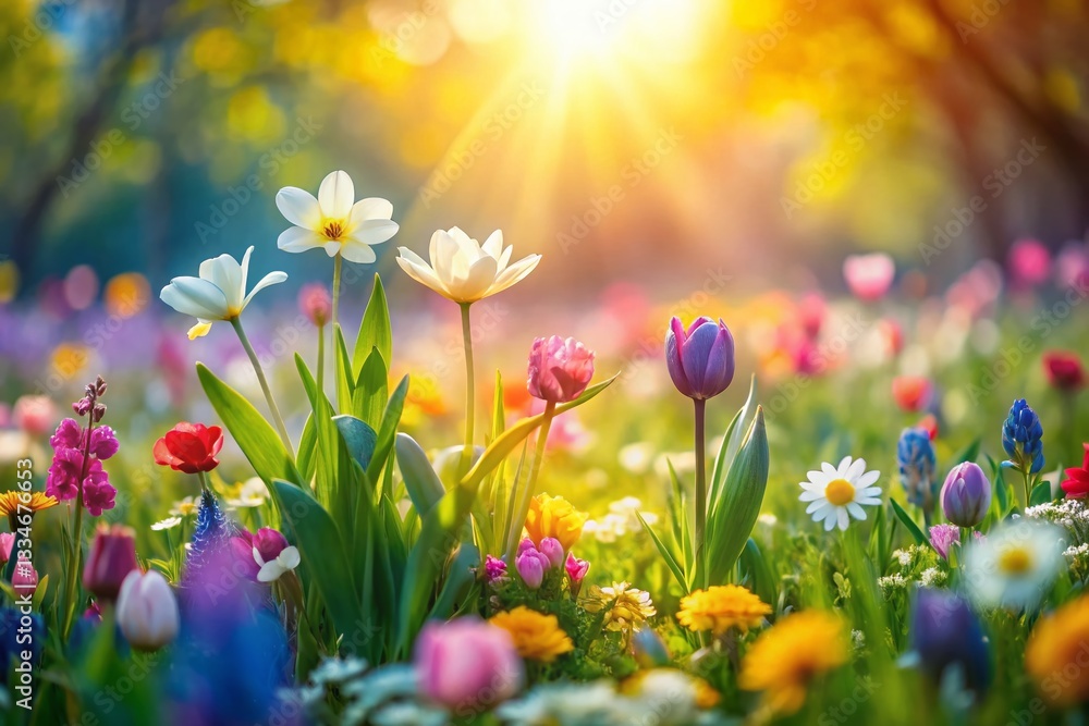 Spring Happiness: Blooming Flowers in Miniature Tilt-Shift Photography Spring Happiness: Blooming Flowers in Miniature Tilt-Shift Photography