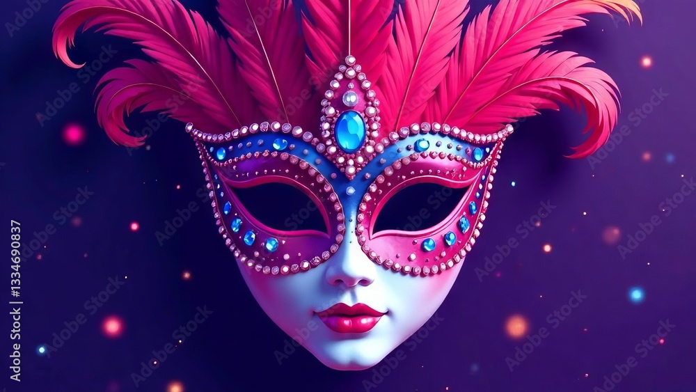Bright colorful carnival masks, a series of masks. Bright colorful carnival masks, a series of masks.