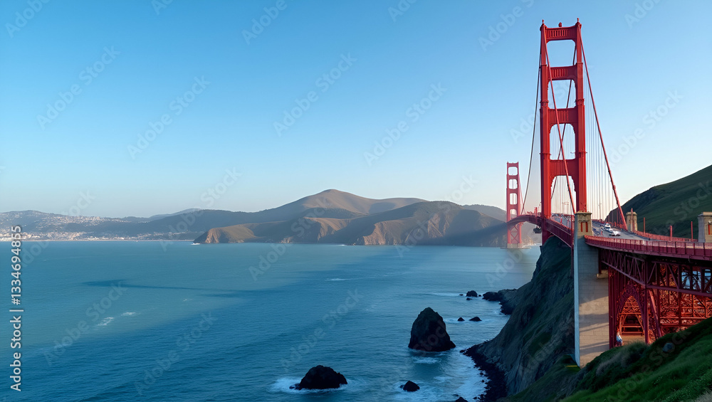Flat Beautiful Golden Gate Bridge in San Francisco USA. concept as Beautiful Golden Gate Bridge in San Francisco USA illustrating iconic architecture and stunning urban landscape in travel photography Flat Beautiful Golden Gate Bridge in San Francisco USA. concept as Beautiful Golden Gate Bridge in San Francisco USA illustrating iconic architecture and stunning urban landscape in travel photography