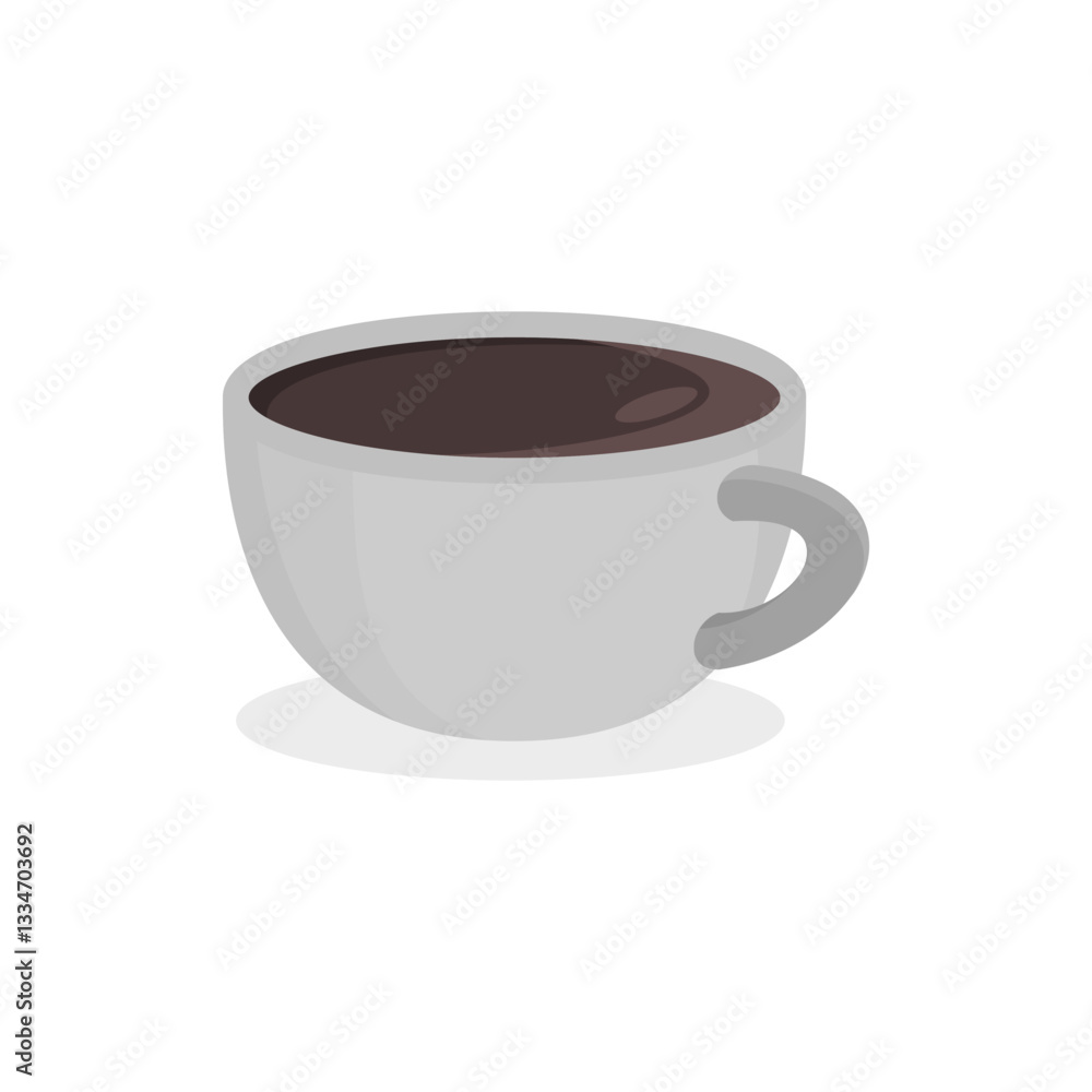 Coffee in a Mug Vector Drawing, Hot Beverage Illustration, Cafe Drink Clipart Coffee in a Mug Vector Drawing, Hot Beverage Illustration, Cafe Drink Clipart