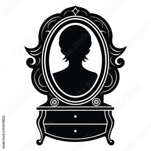 vanity silhouette vector illustration of a crown.