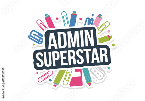 Administrative Professionals Day Vector Designs - Office Hero T-shirt, Thank You Typography, Poster, Sticker, Card, Animated GIF, Solid Color Office Illustrations