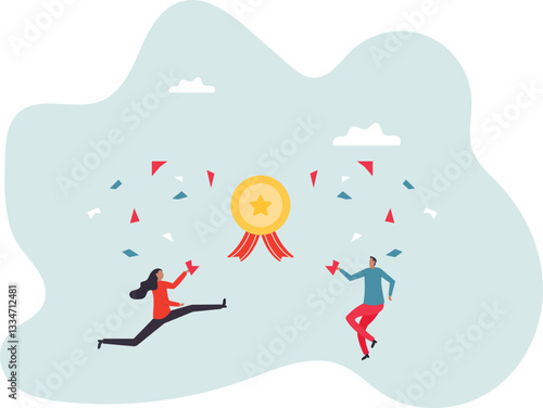 Team achievement, high quality employees, teamwork to help success together, best quality service reward, high performance staffs .character for design