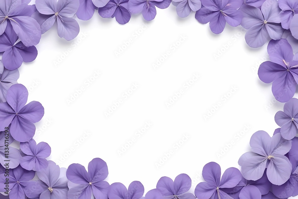 violet flowers frame violet flowers frame