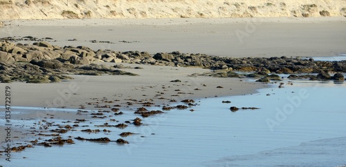 Obraz na płótnie La Torche au long de la côte en Bretagne Cornouaille Finistère France w salonie