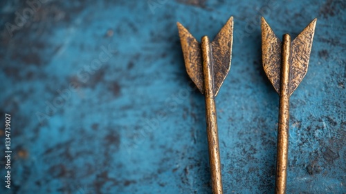Divergent Perspectives, two arrows converging towards each other, symbolizing conflict and disagreement, representing opposing viewpoints in a dispute or debate.