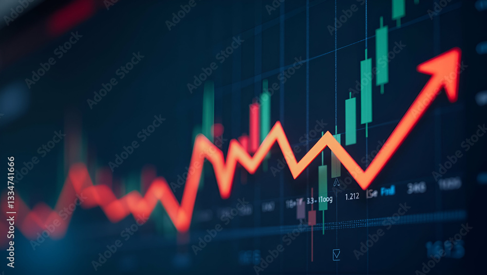 Investment Growth Concept: Stock Market Price Graph Background Highlighting Financial Growth Strategies & Market Analysis - Perfect for Photo Stock with Left Space Investment Growth Concept: Stock Market Price Graph Background Highlighting Financial Growth Strategies & Market Analysis - Perfect for Photo Stock with Left Space