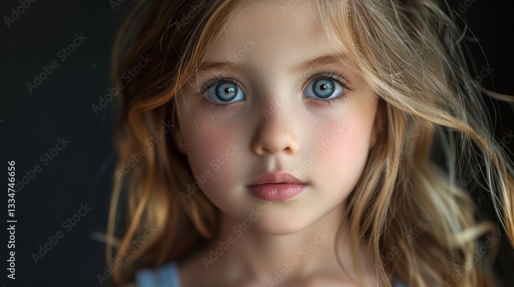Portrait of a Little Girl Aspect Ratio 16:9 Clean Lines Portrait of a Little Girl Aspect Ratio 16:9 Clean Lines