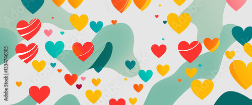 modern abstract papercut de...