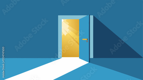 Open Door An open door with sunlight streaming through symbolizing opportunities for growth and the potential to move forward after setbacks.