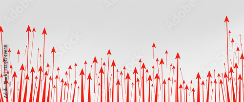 red arrows pointing upward ...