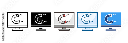 Inbound Marketing Icon Set Multiple Style Collection