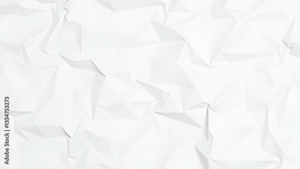 Obraz premium Recycled white creased paper background from a paper packing. Crumpled white paper texture concept concept as Recycled white creased paper background crumpled texture from paper packing for eco friend