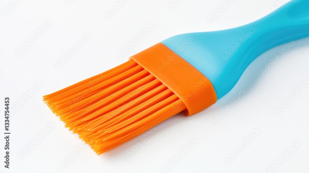 Isolated Silicone Pastry Brush Tool for Cooking and Baking on Clean White Background Isolated Silicone Pastry Brush Tool for Cooking and Baking on Clean White Background