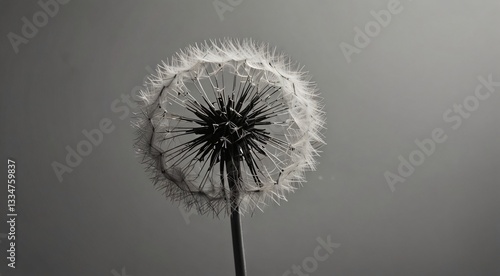 Wallpaper Mural dandelion on black background Torontodigital.ca