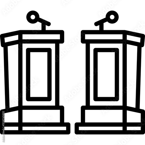 Debate  Line Icon