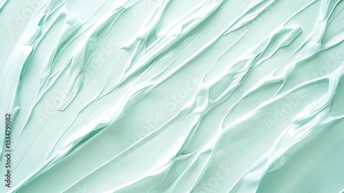 Wallpaper Mural A pale green textured background shows swirling cosmetic strokes Torontodigital.ca