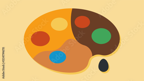 Mixing Paints A palette where paint colors representing stereotypes blend into muddy hues while a clean bright color on the side represents personal identity. This shows how