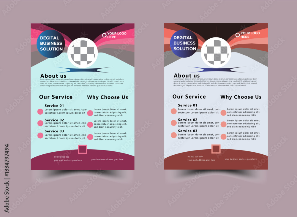 Naklejka premium corporate flyer design