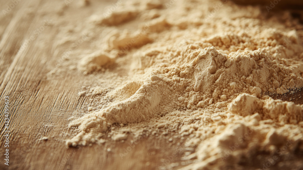a surface spread with powder supplement. a surface spread with powder supplement.