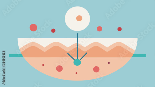 Reduction of Scarring A graphic illustrating skin with potential scars with exosomes promoting smoother healing and reduced visibility of scars during recovery.