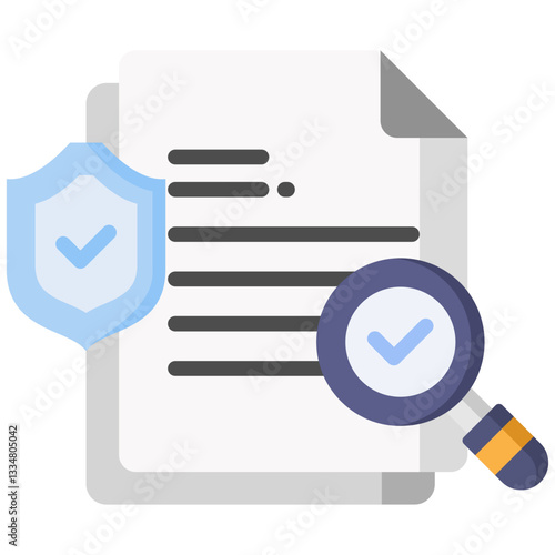 Review icon in Flat Color Style. Simple Vector Design. Simple Vector Flat Icon