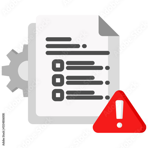 Risk Management icon in Flat Color Style. Simple Vector Design. Simple Vector Flat Icon