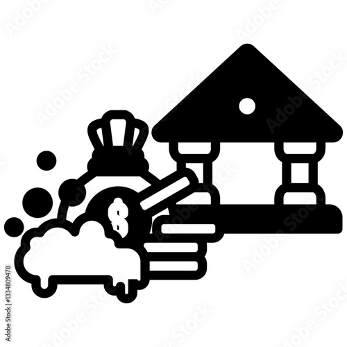 Corruption icon in Mix Filled Style. Simple Vector Design. Simple Vector Outline Filled Icon