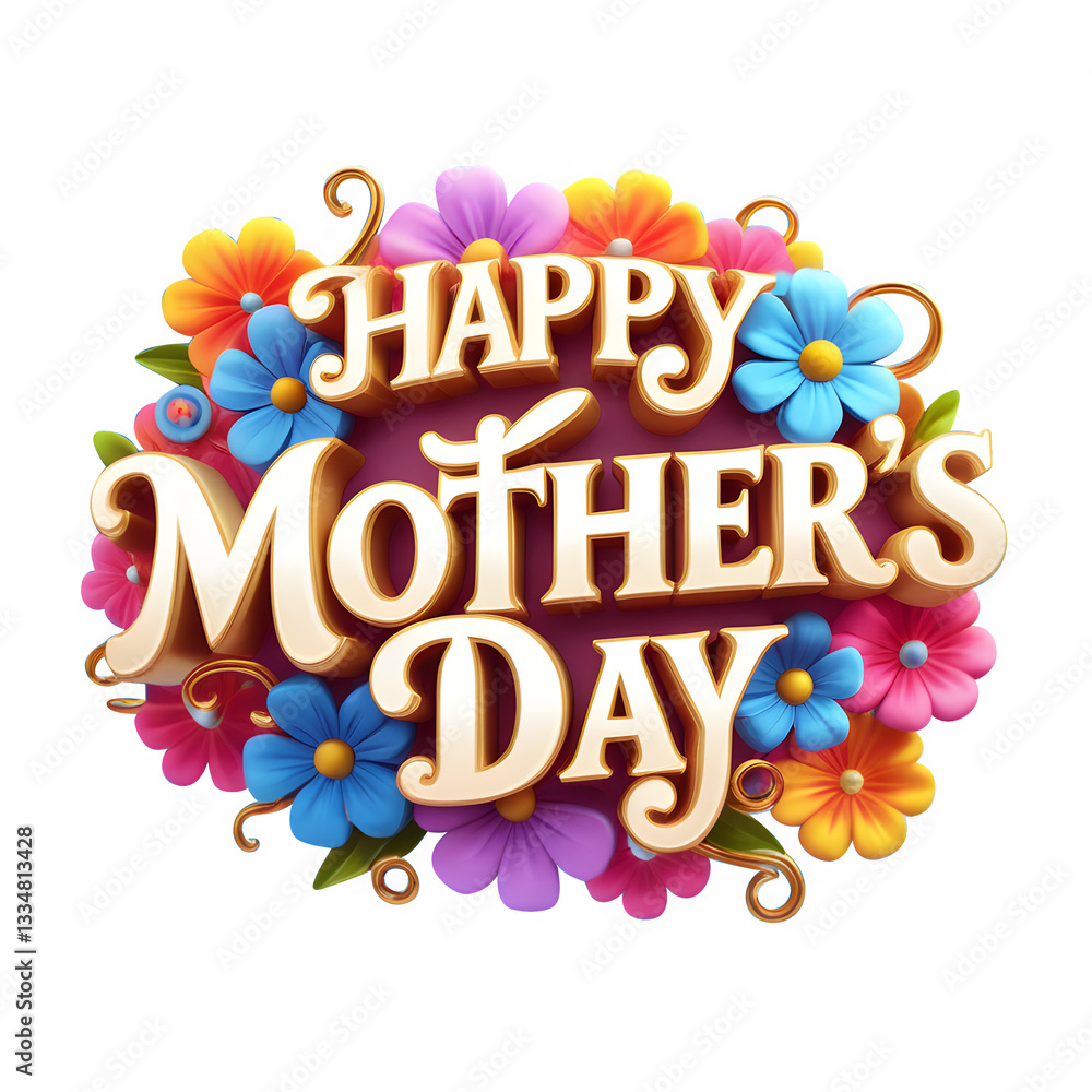 Obraz premium happy mother's day wish design