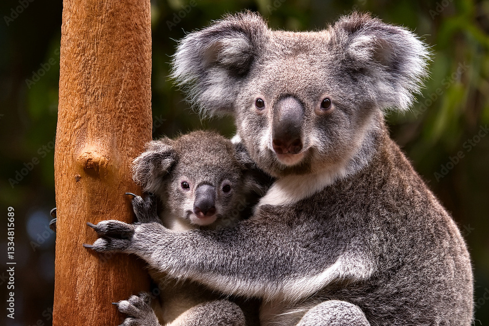 Obraz premium コアラの親子