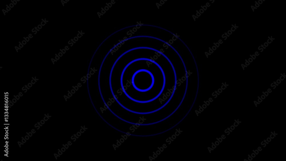 Blue radio diffusion Digital radio waves with black background... Blue radio diffusion Digital radio waves with black background...