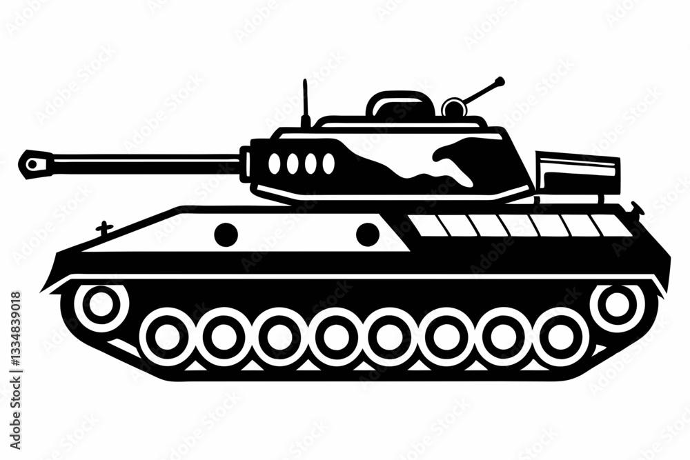 tank line art silhouette vector illustration tank line art silhouette vector illustration