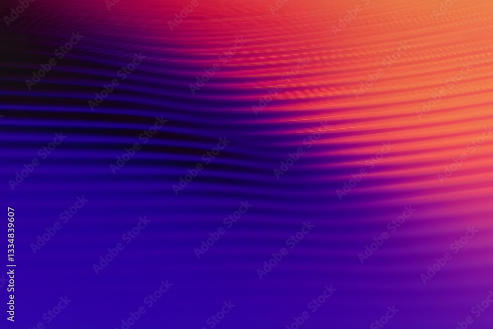 Fototapeta premium Abstract vibrant color gradient with lines creating a wave effect