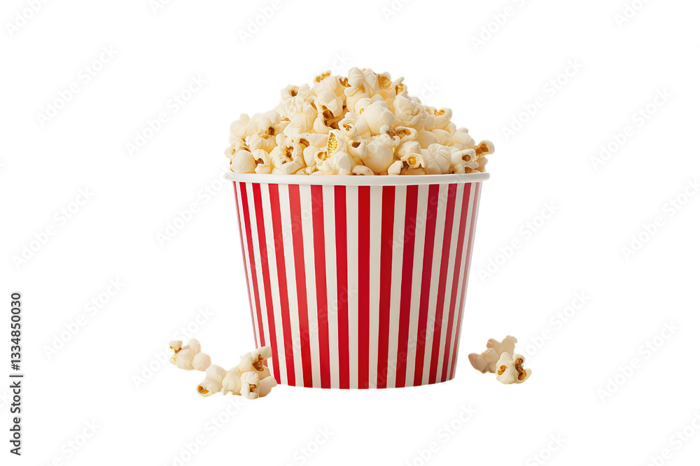 Bucket of Popcorns on Transparent Background Bucket of Popcorns on Transparent Background
