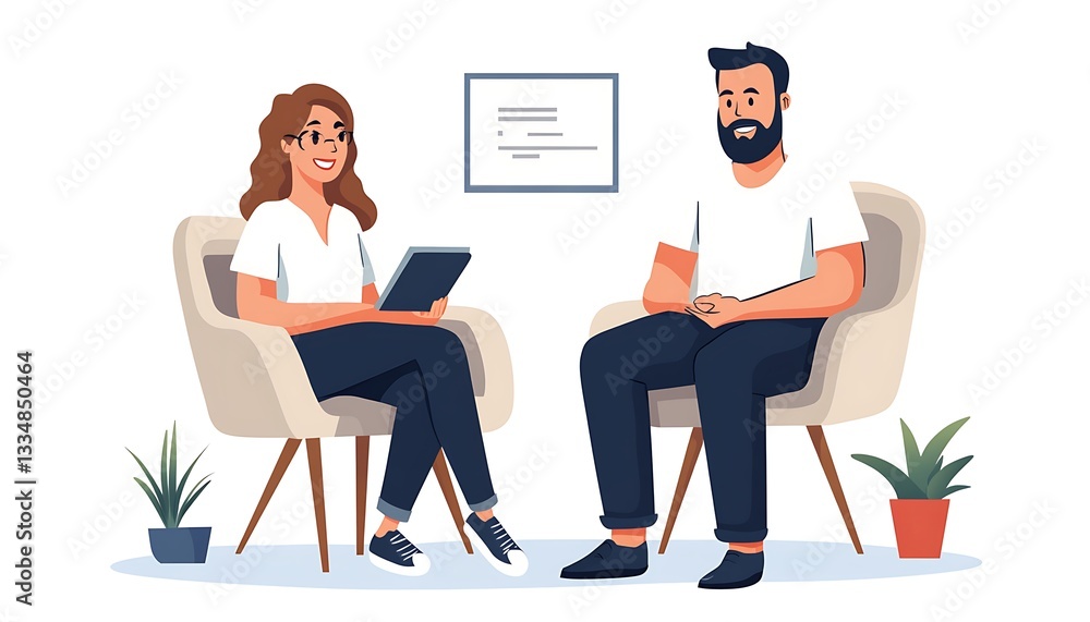 Therapist patient counseling session Therapist patient counseling session