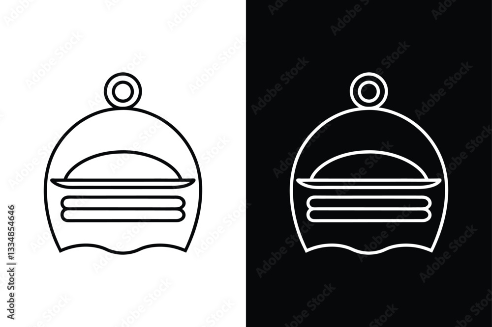 Fototapeta premium Menu icon vector on White Background ,Vector Art Illustration on white background.